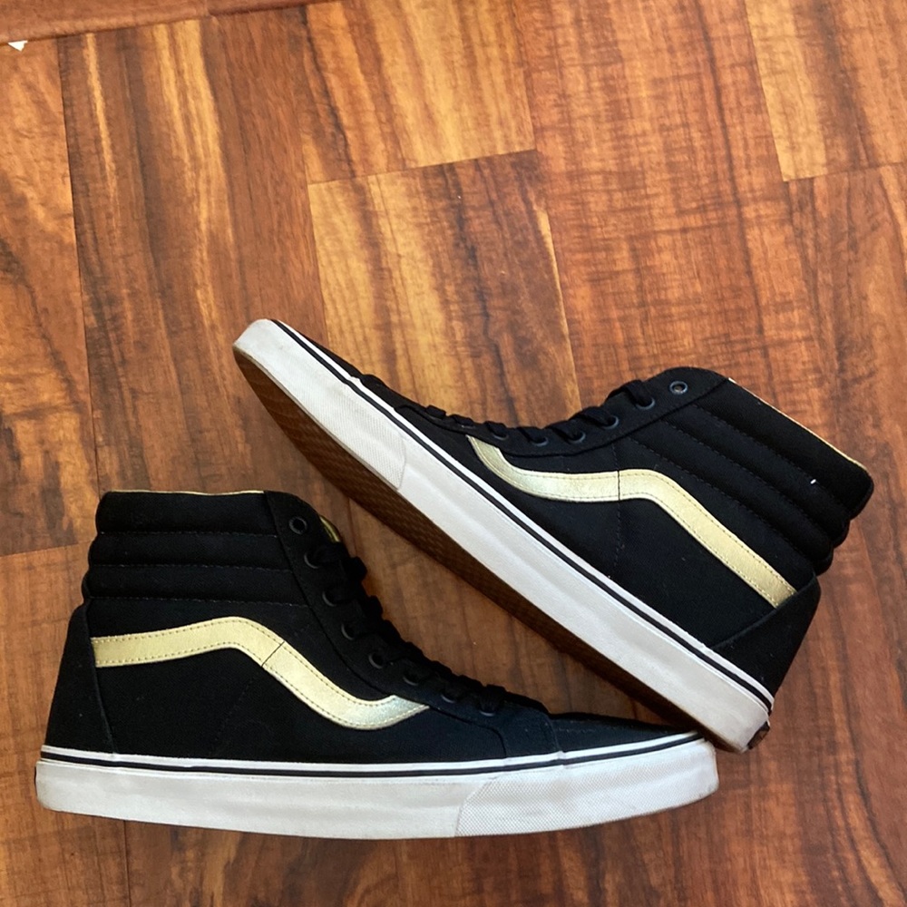 Black and Gold Vans